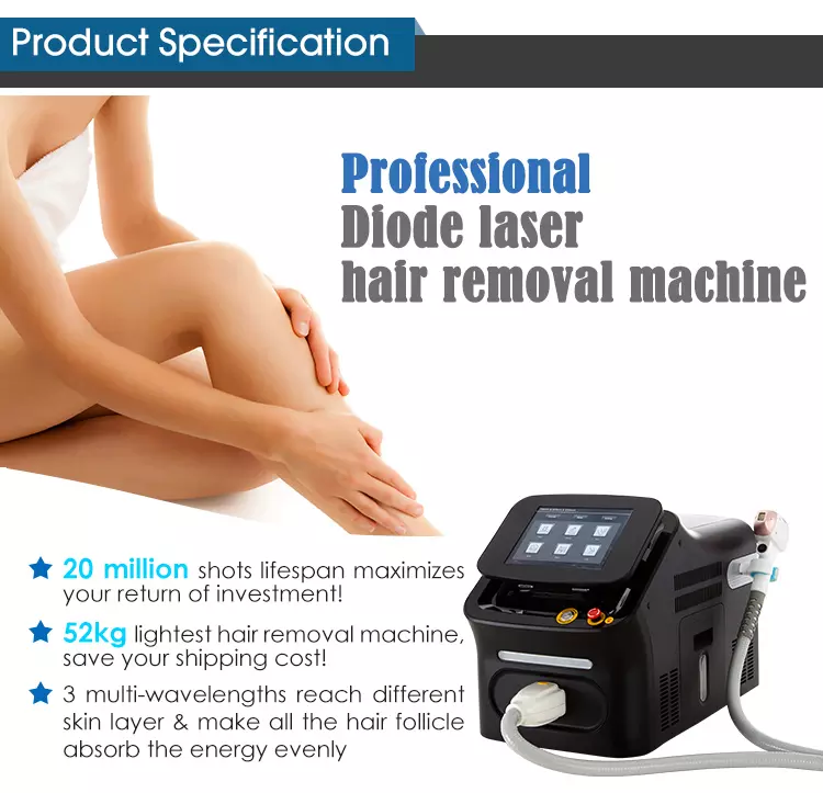 Portable Diode Laser Hair Removal Equipment Portable Diode Laser Hair Removal Equipment